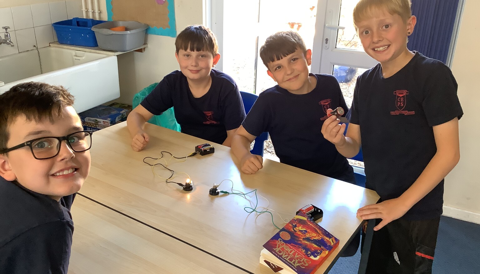 We enjoyed working as a group and problem solving with each piece of equipment!