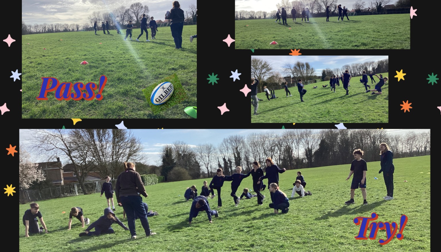 T1 rugby- a RFU coach came to take a session with us about T1 rugby and we have then continued to build our skills by learning to pass the ball (it can only be passed backwards).