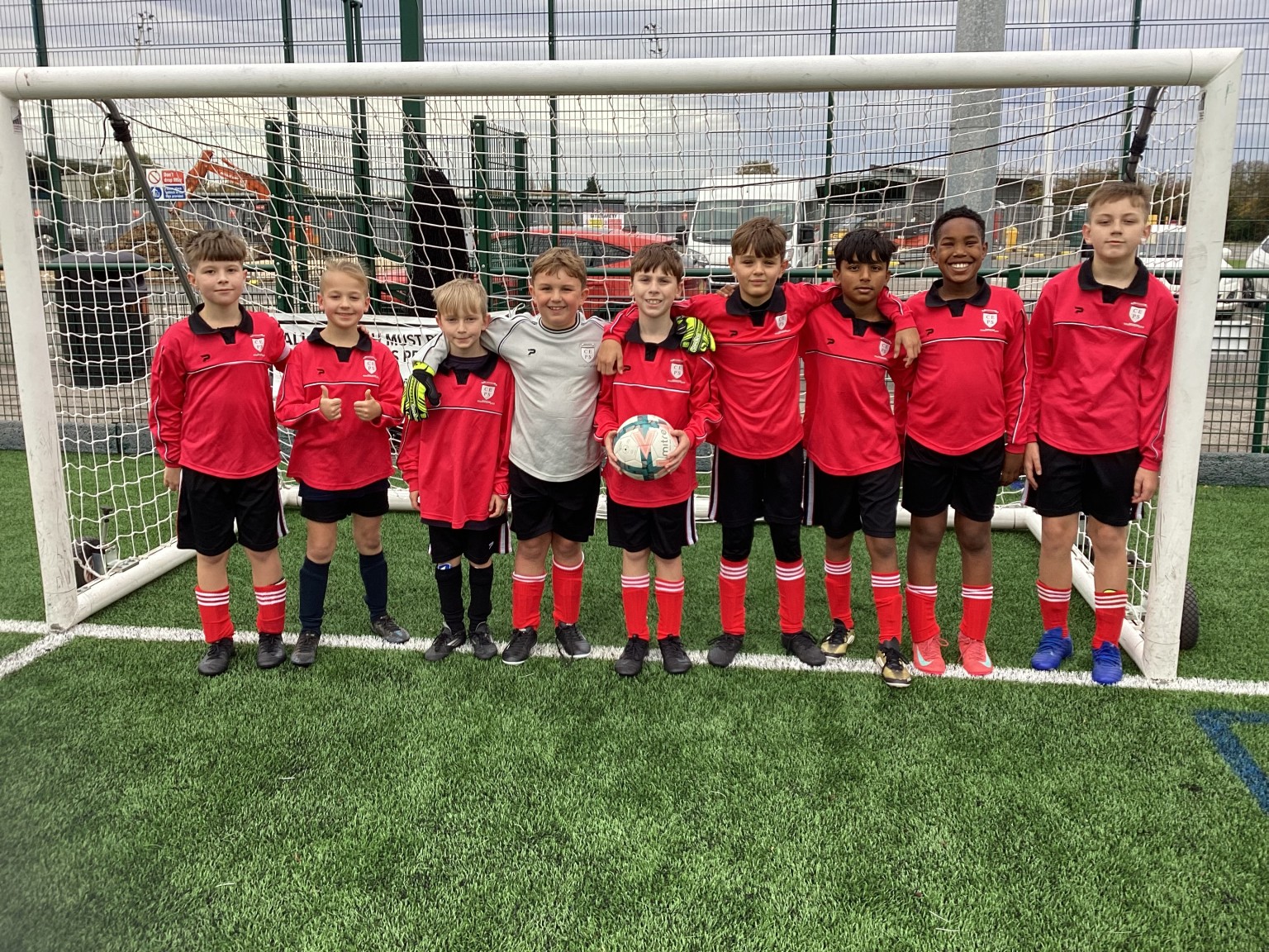 We played some matches against other schools.