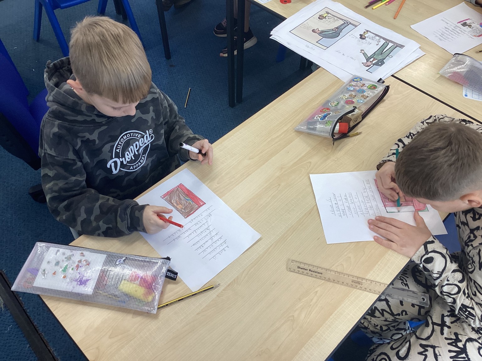 World Book Day - We created our own version of pages from the book "I Want a Dog"