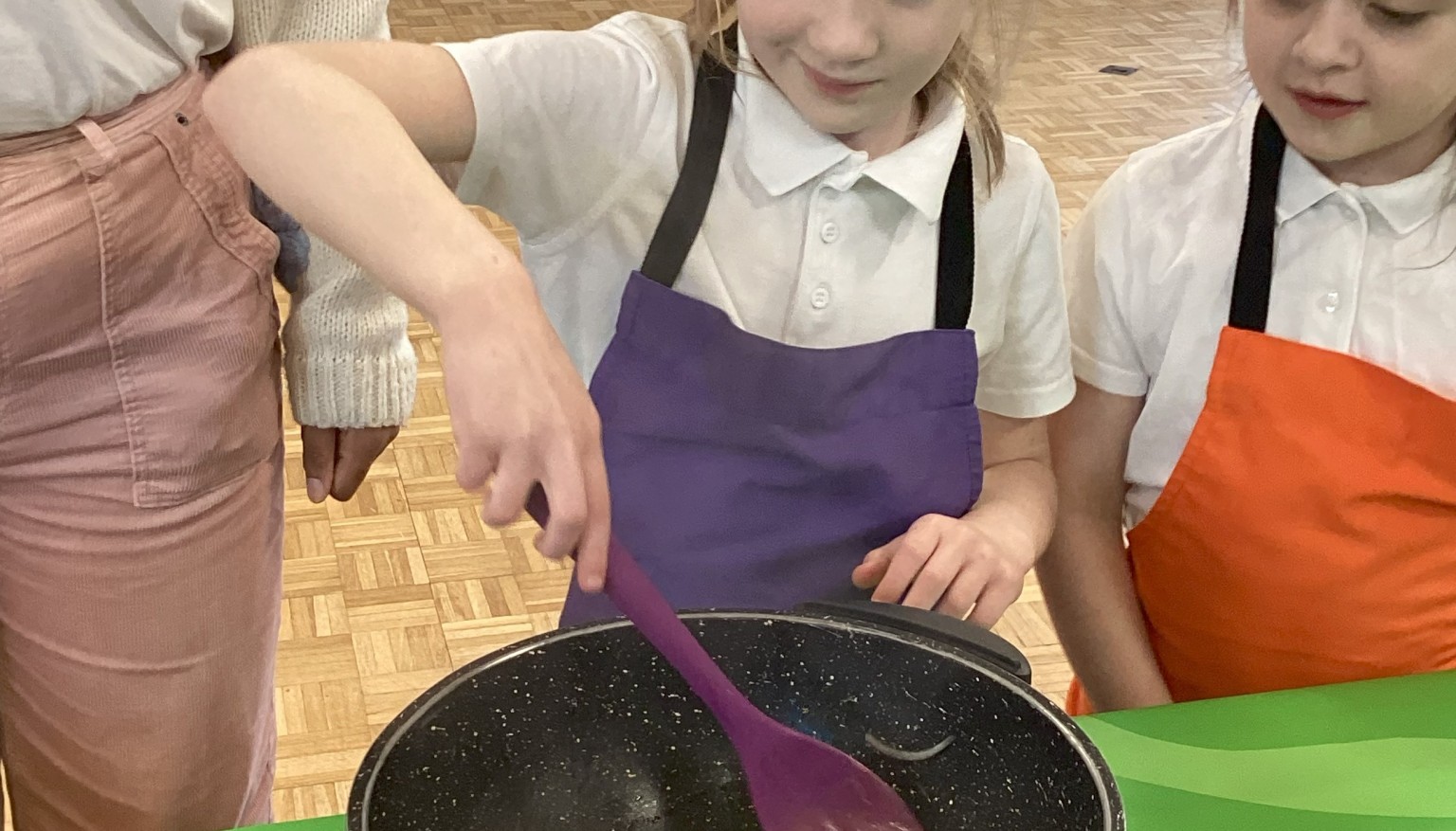 Making sweet and sour chicken at Roots to Food!