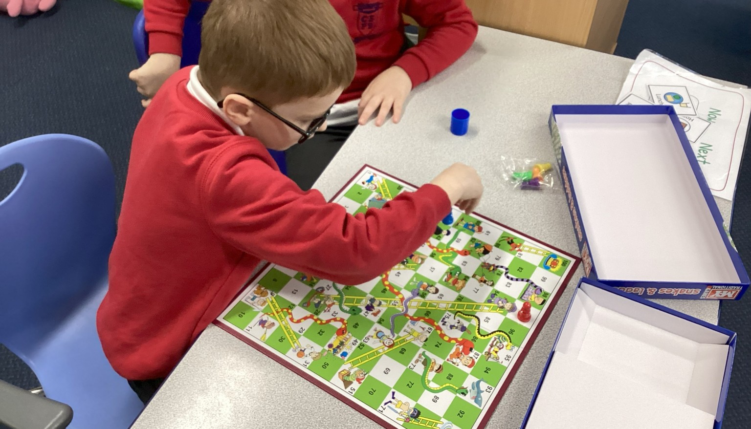 Enjoying our new wet play boxes
