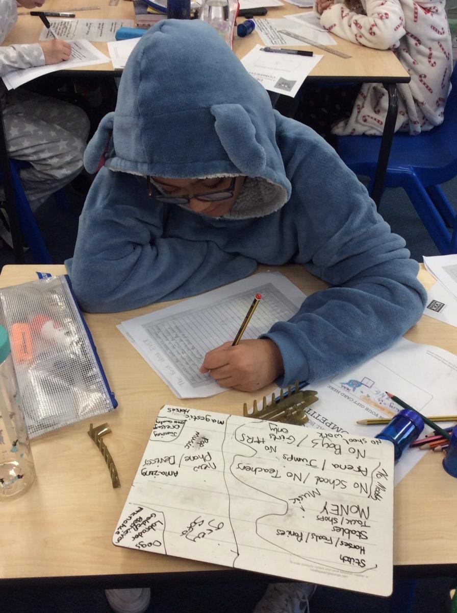 We dressed up in pjs to celebrate bedtime reading 