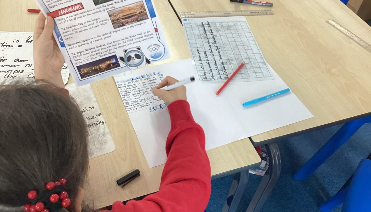 Researching Beijing and making a fact file!