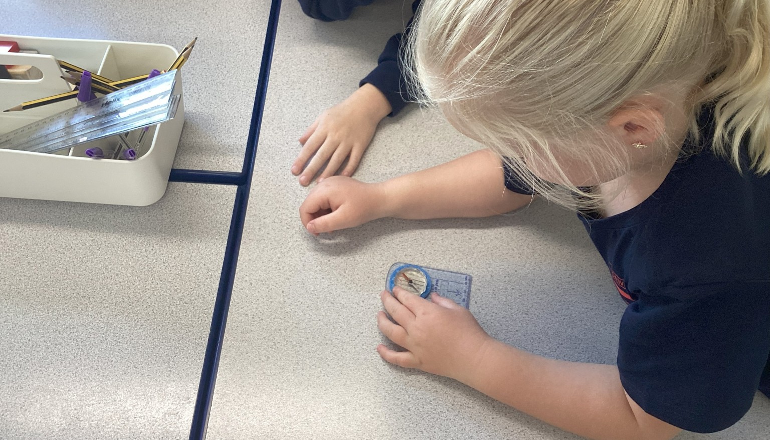 Using a compass