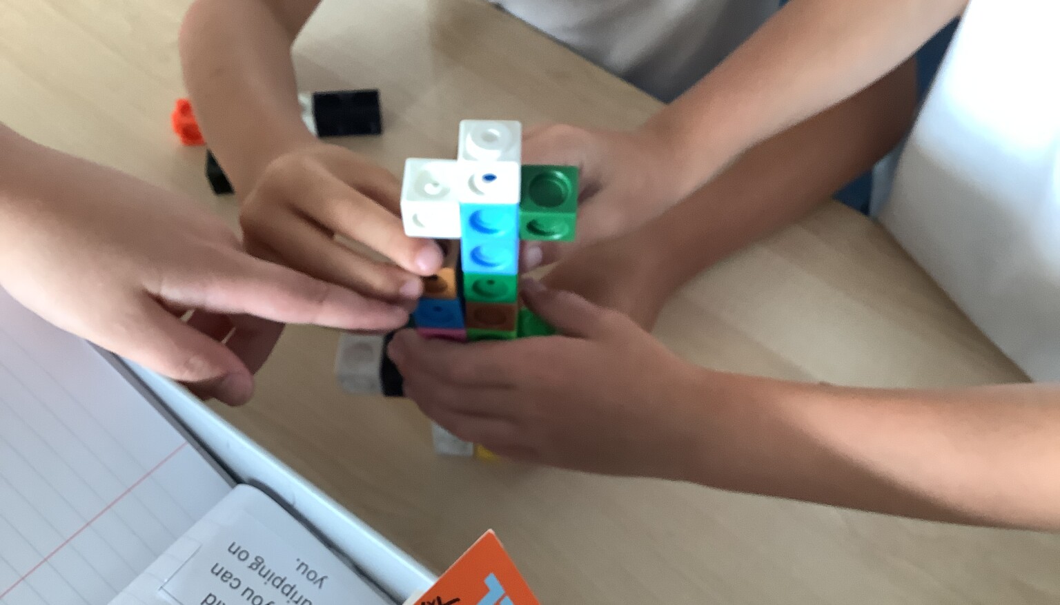 In art, we built sculptures out of cubes to understand the features and purpose of sculptures.