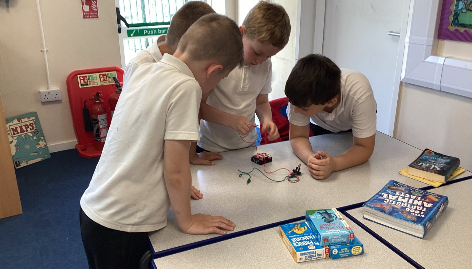 We worked together to complete electrical circuits