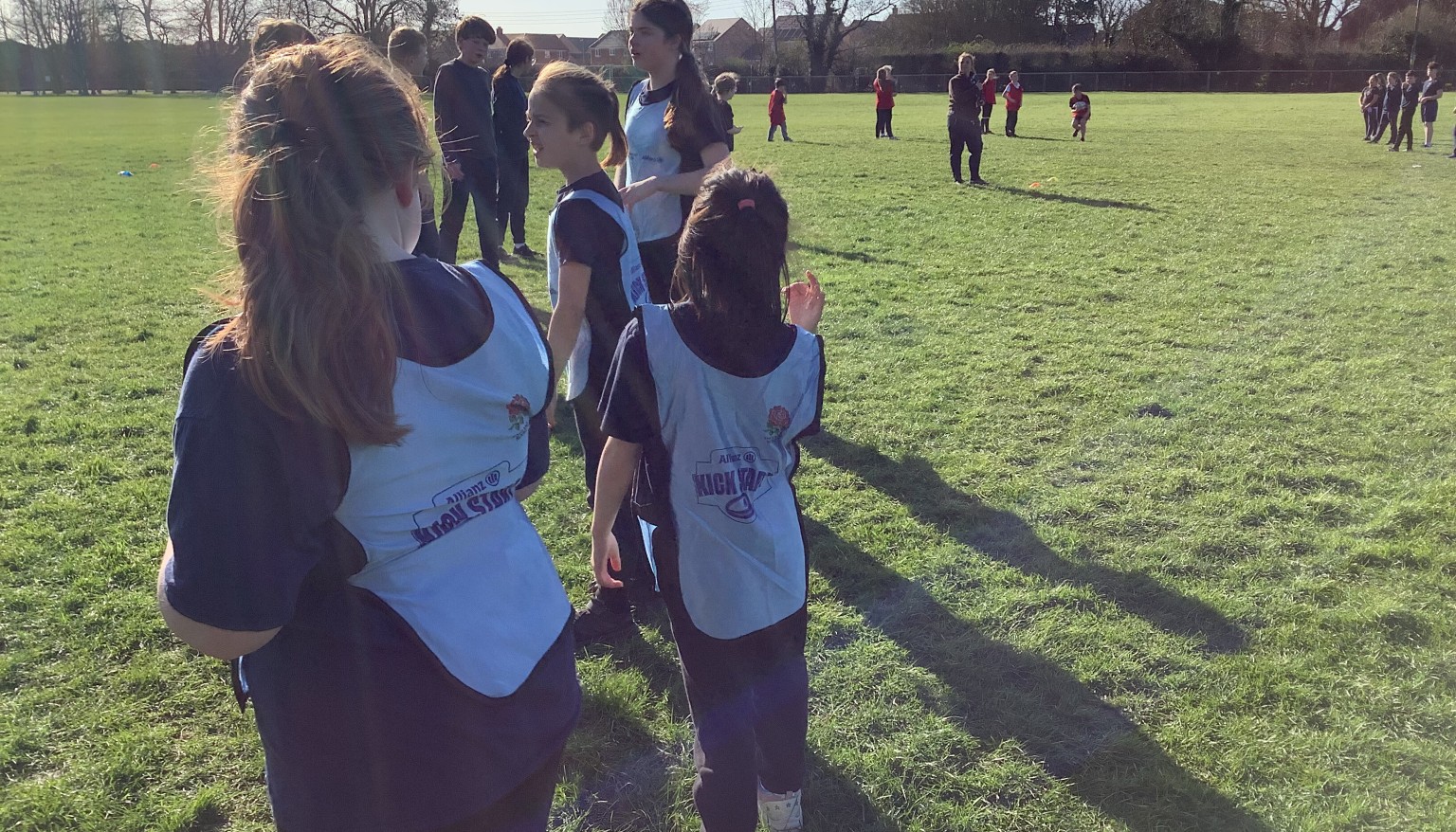 We continued to learn different rugby skills.