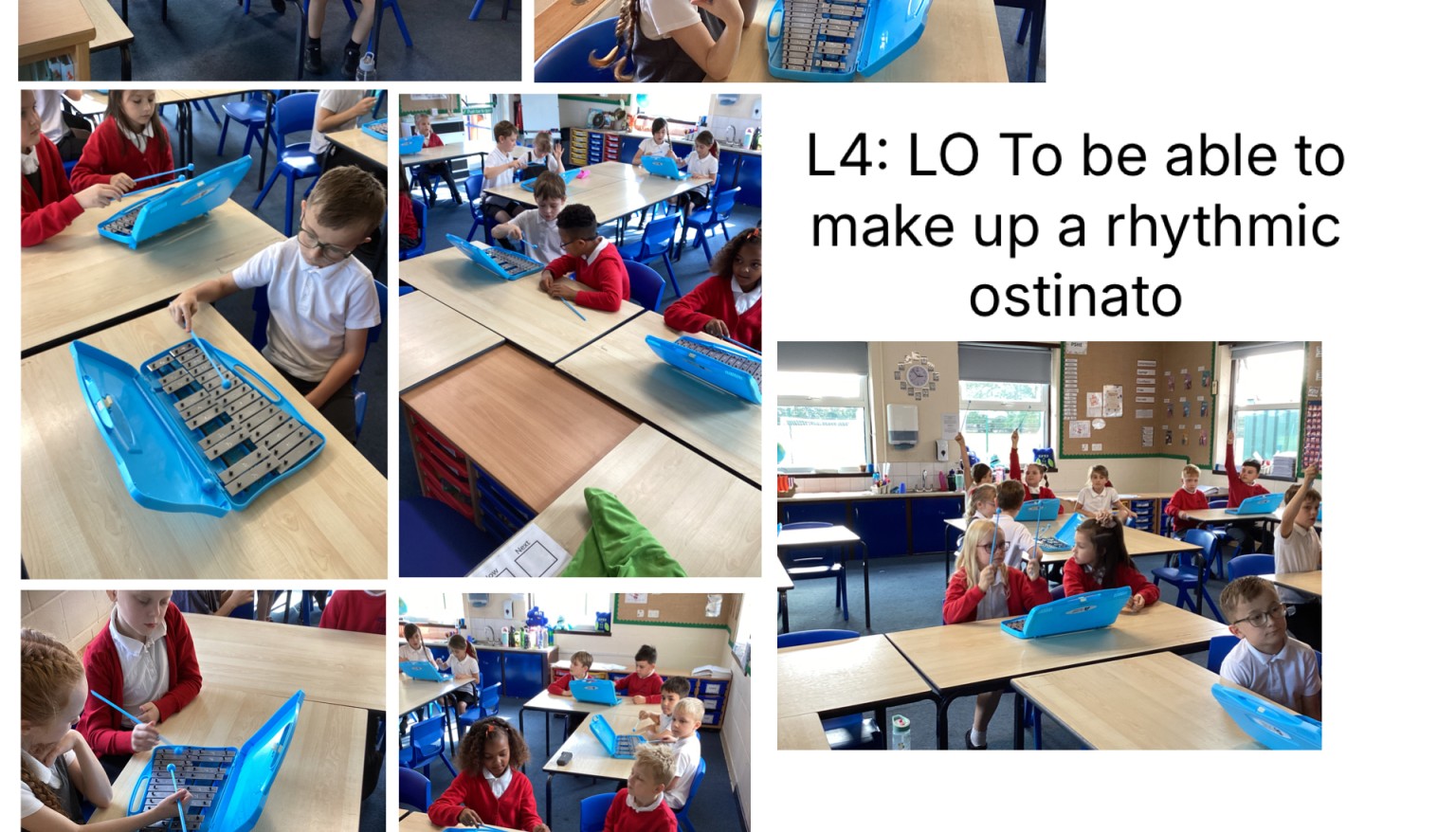 Playing along to 'This little light of mine'