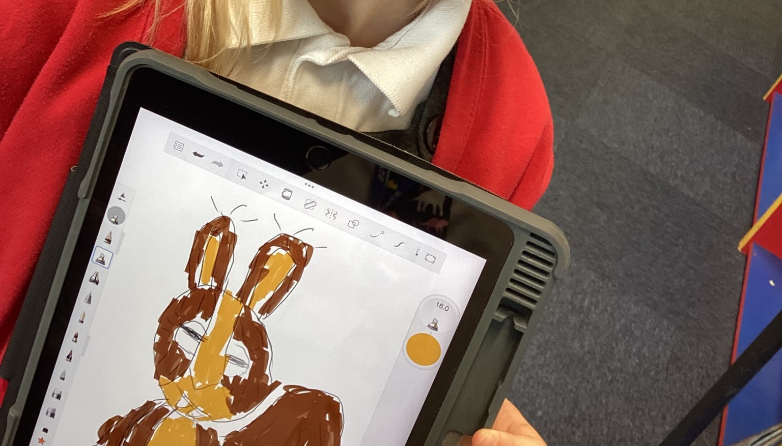 Online illustrator session - using ipads