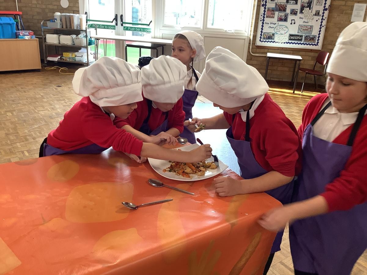 We enjoyed our Roots to Food cooking workshop where we worked as a team to slice, peel, chop and mix. The food we made was delicious!