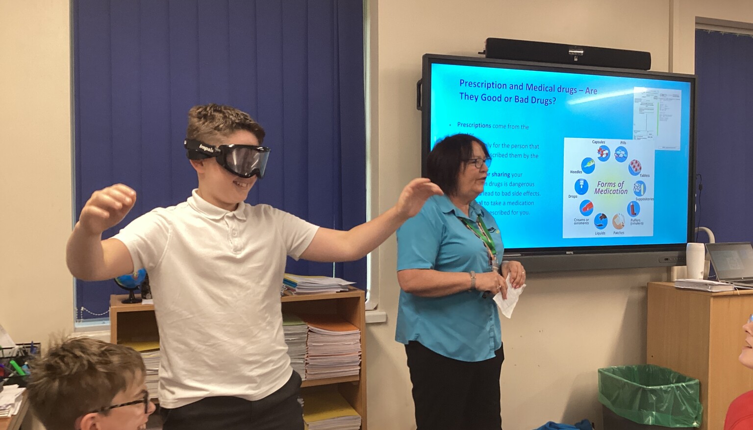 Year 6 took part in a drugs and alcohol workshop.