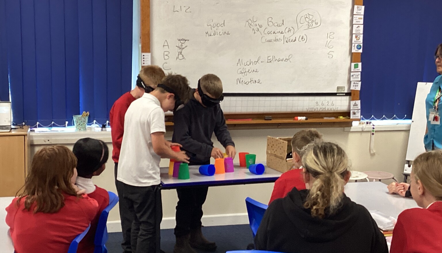 Year 6 took part in a drugs and alcohol workshop.