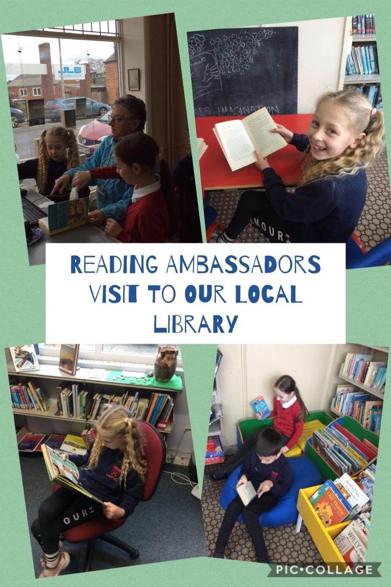 We visited our local library where one of our governors volunteers 
We learnt lots and plan to tell our school all about it
