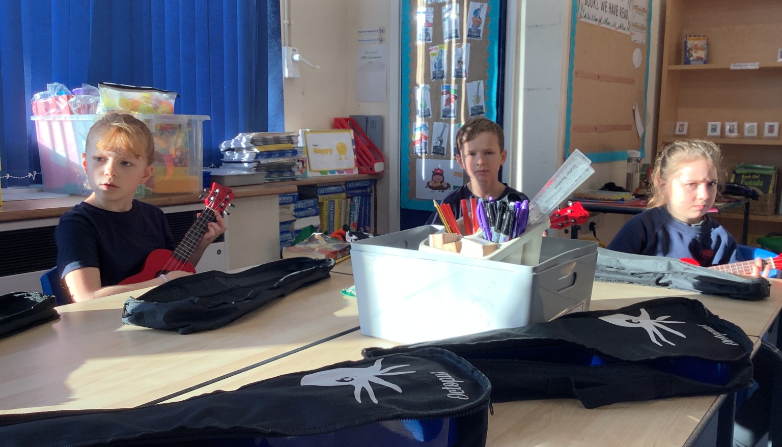 During music this week, we recaped chords C and Am and learnt how to play an F chord.