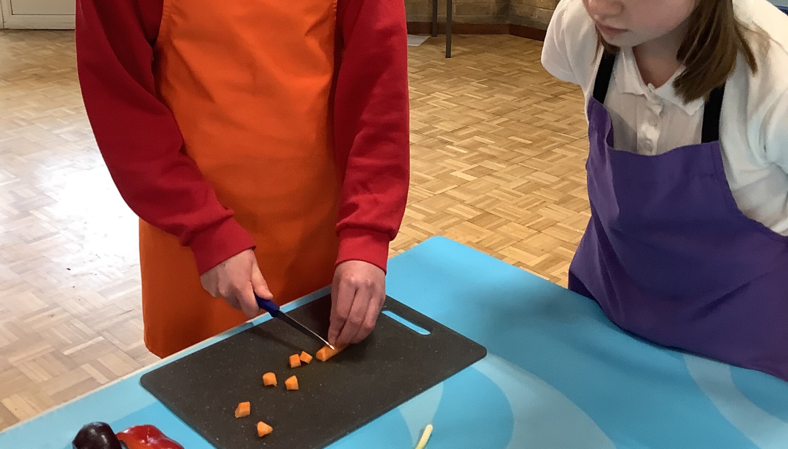 We learnt how to cook a new kind of food.