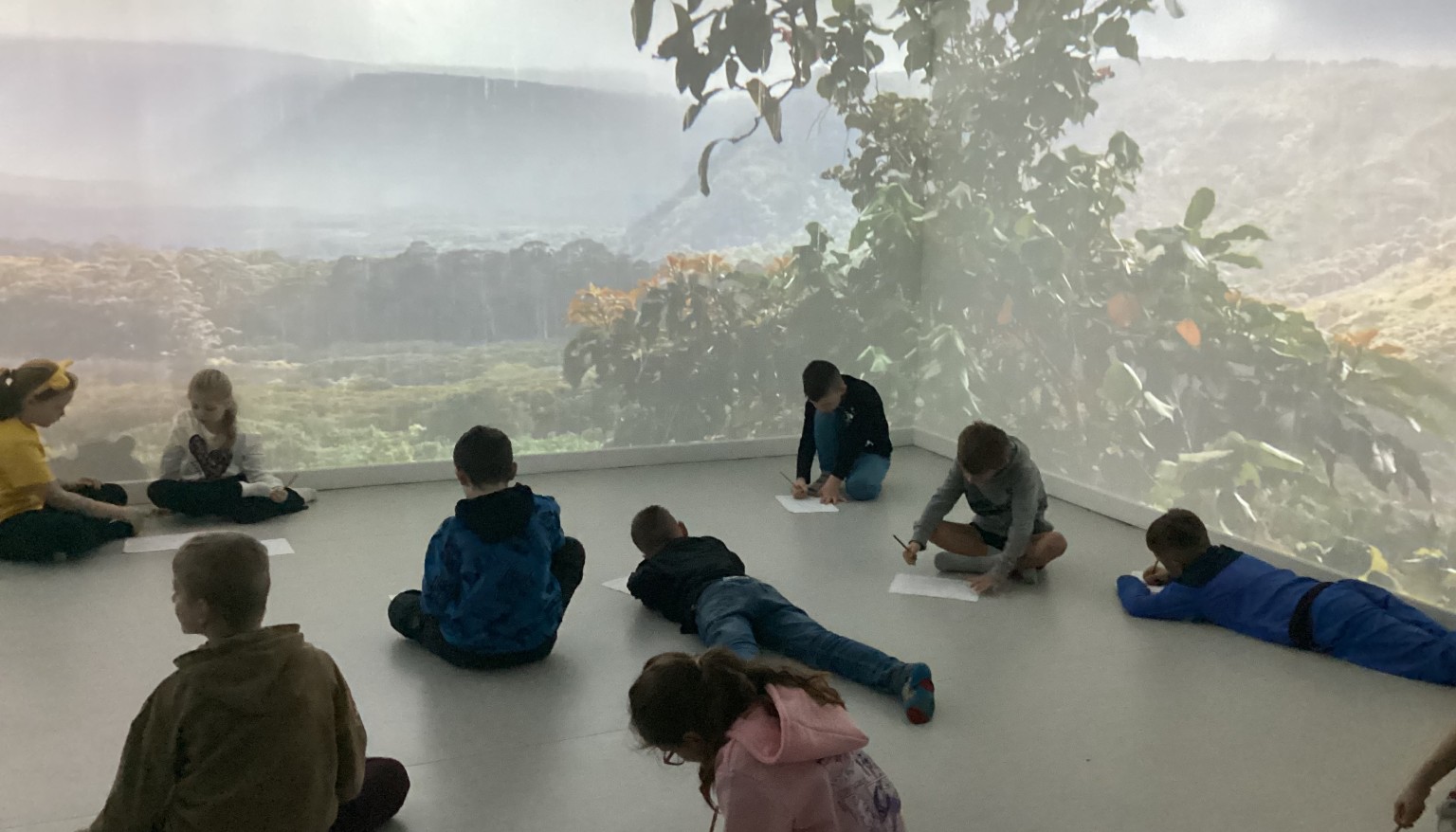 We used the immersive suite to help with our talk and write ideas 