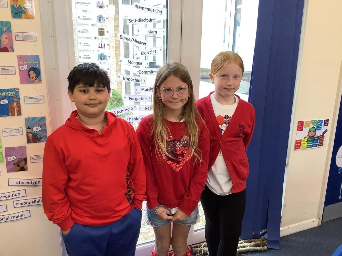 We dressed in red, white and blue for VE day on the 8th of May.