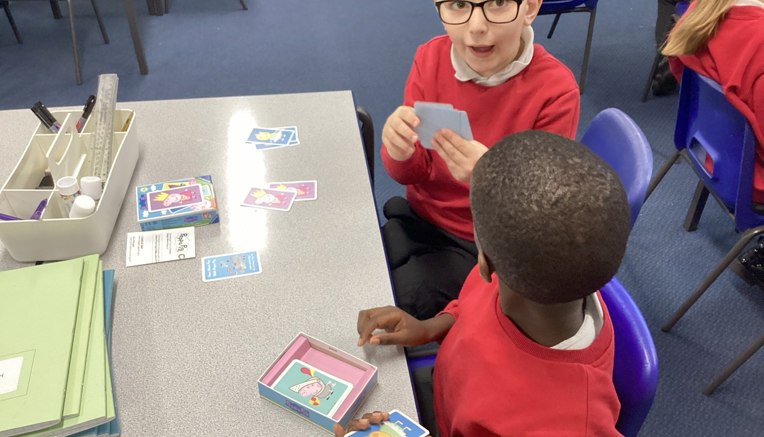Enjoying our new wet play boxes