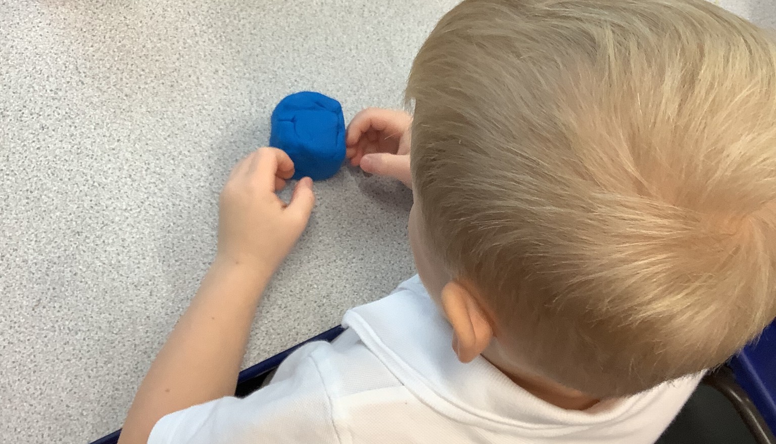 We made 3D shapes out of play dough in maths