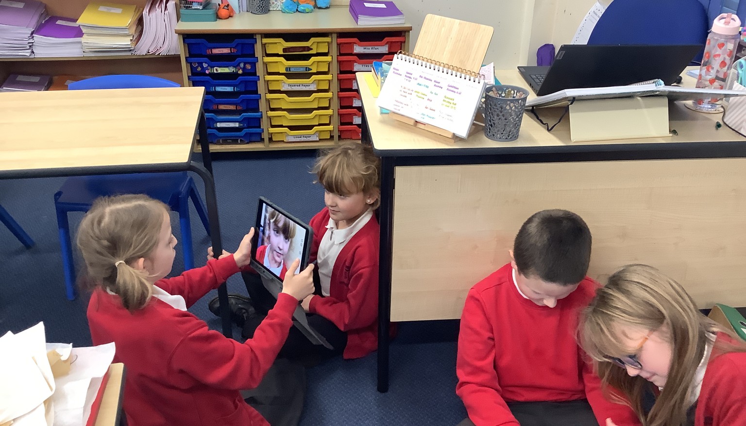 We focused on using a blank background and making sure we were facing the camera.