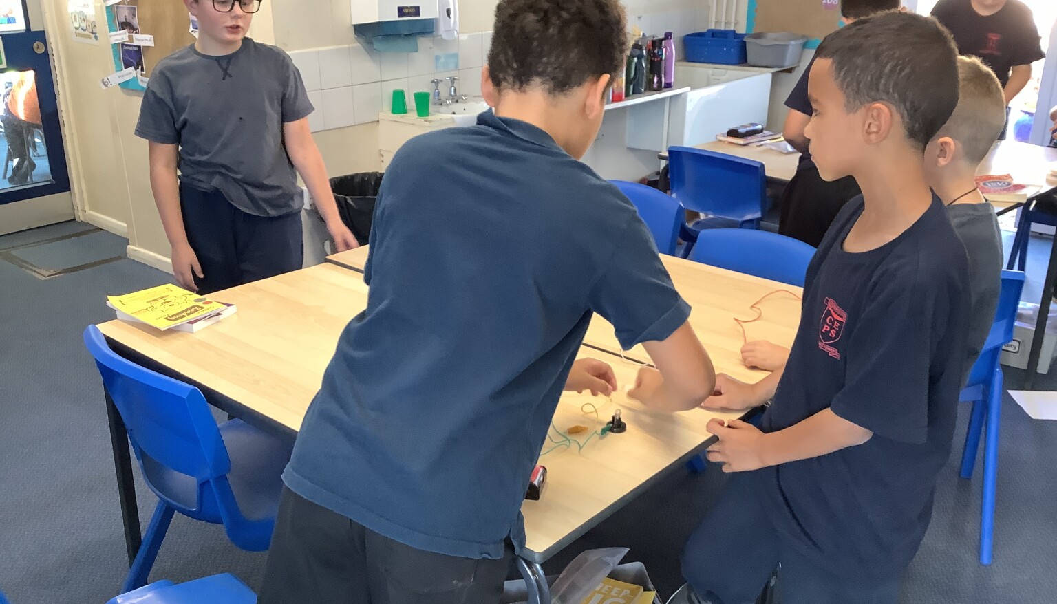 We enjoyed working as a group and problem solving with each piece of equipment!