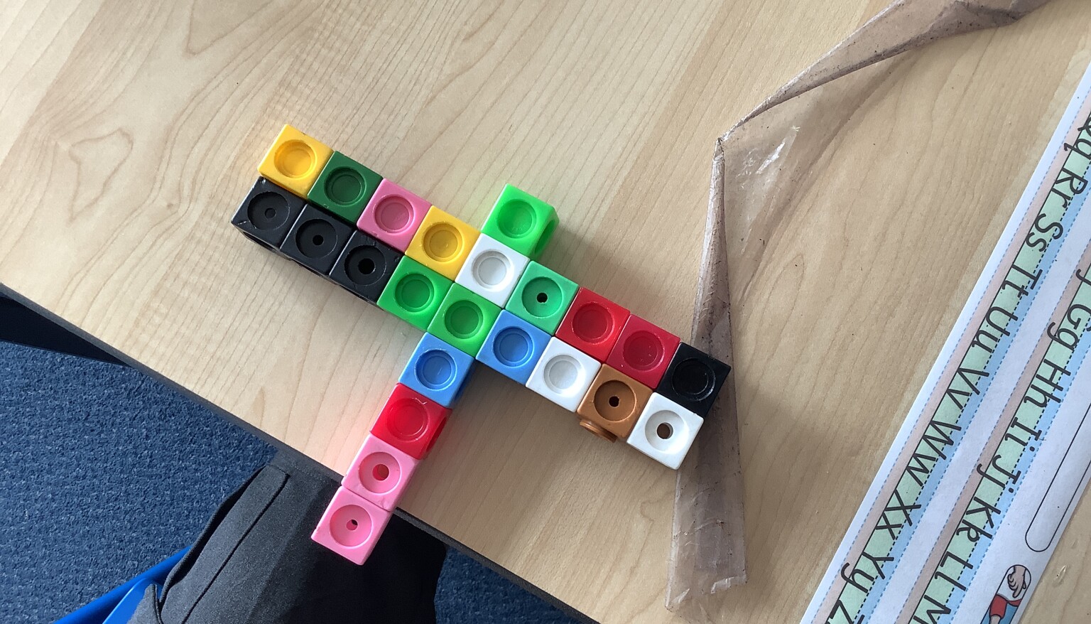 In art, we built sculptures out of cubes to understand the features and purpose of sculptures.