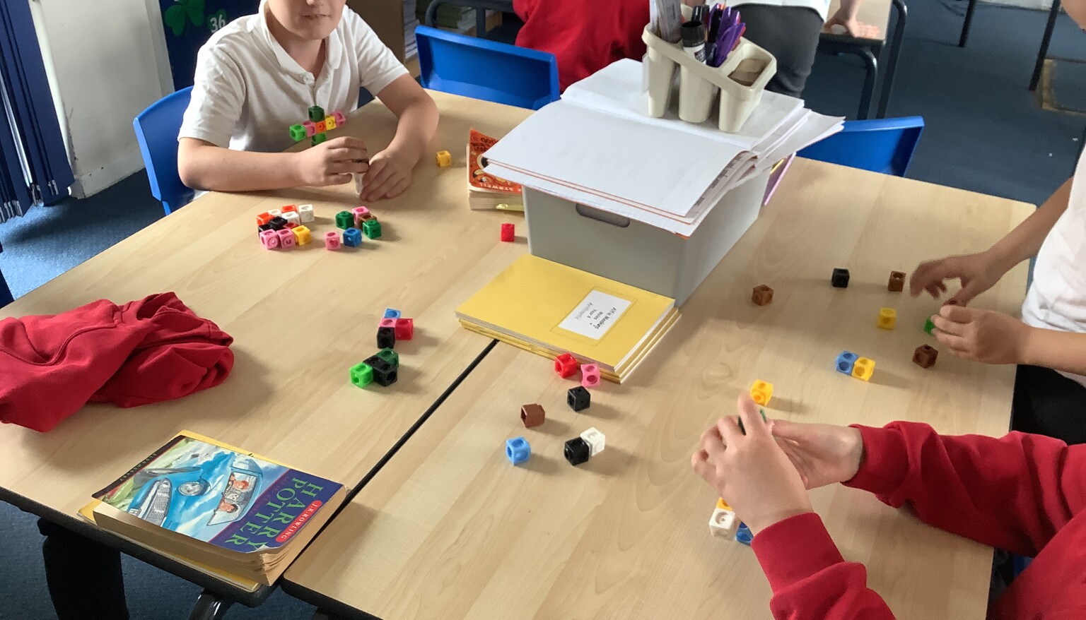 In art, we built sculptures out of cubes to understand the features and purpose of sculptures.
