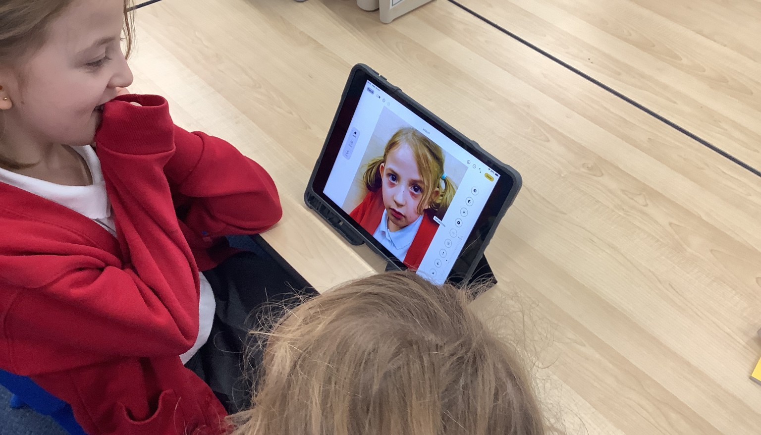 We edited these pictures using the skills we learnt last lesson.