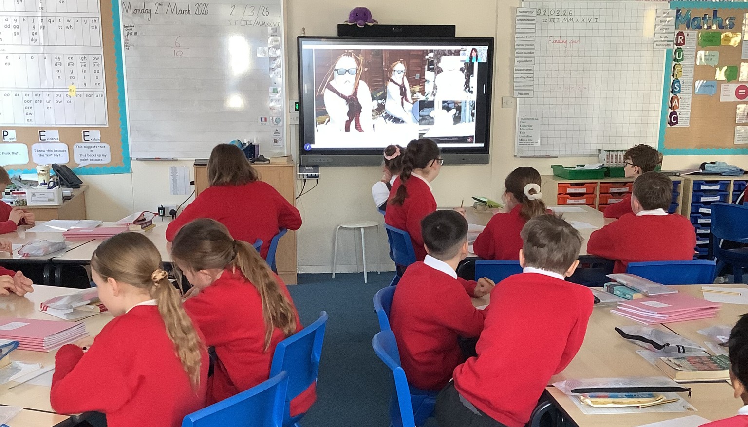 We had an author visit from Liz Pichon.