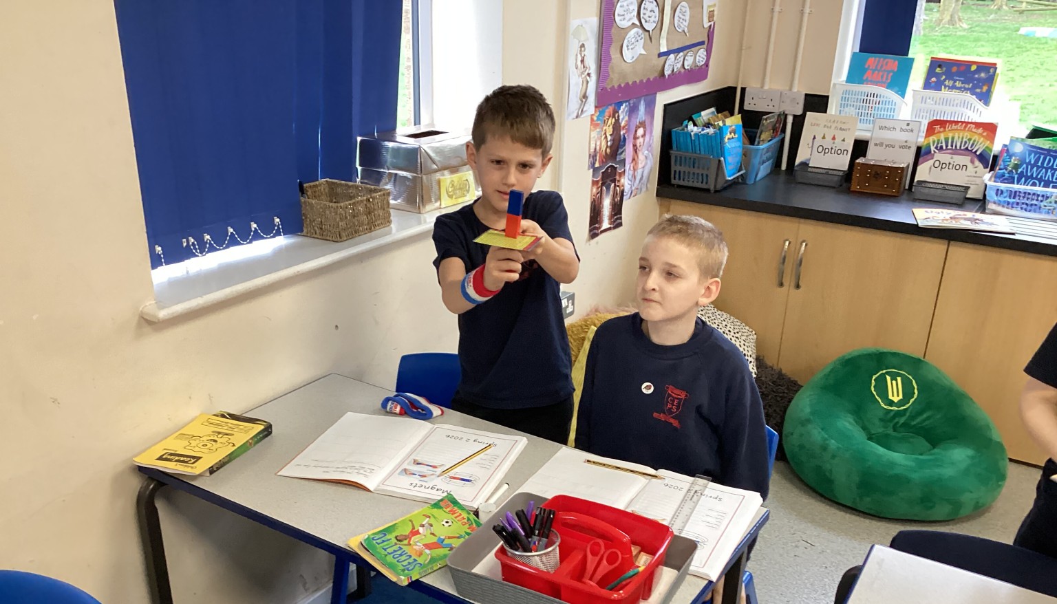 Testing out magnets in science