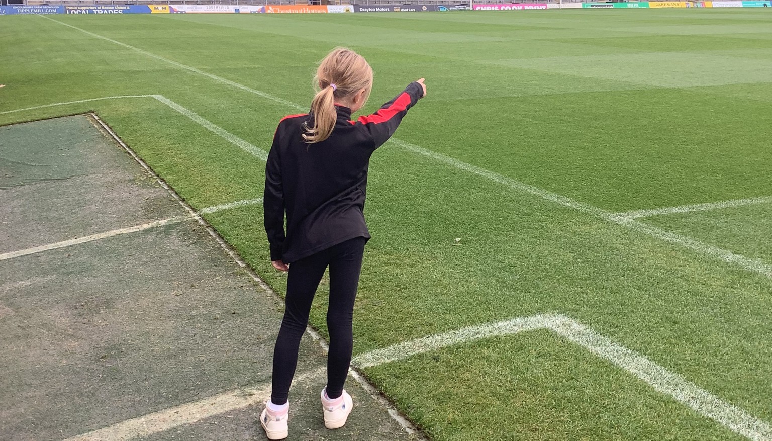 We gave our best go at pretending to be a manager on the sidelines.