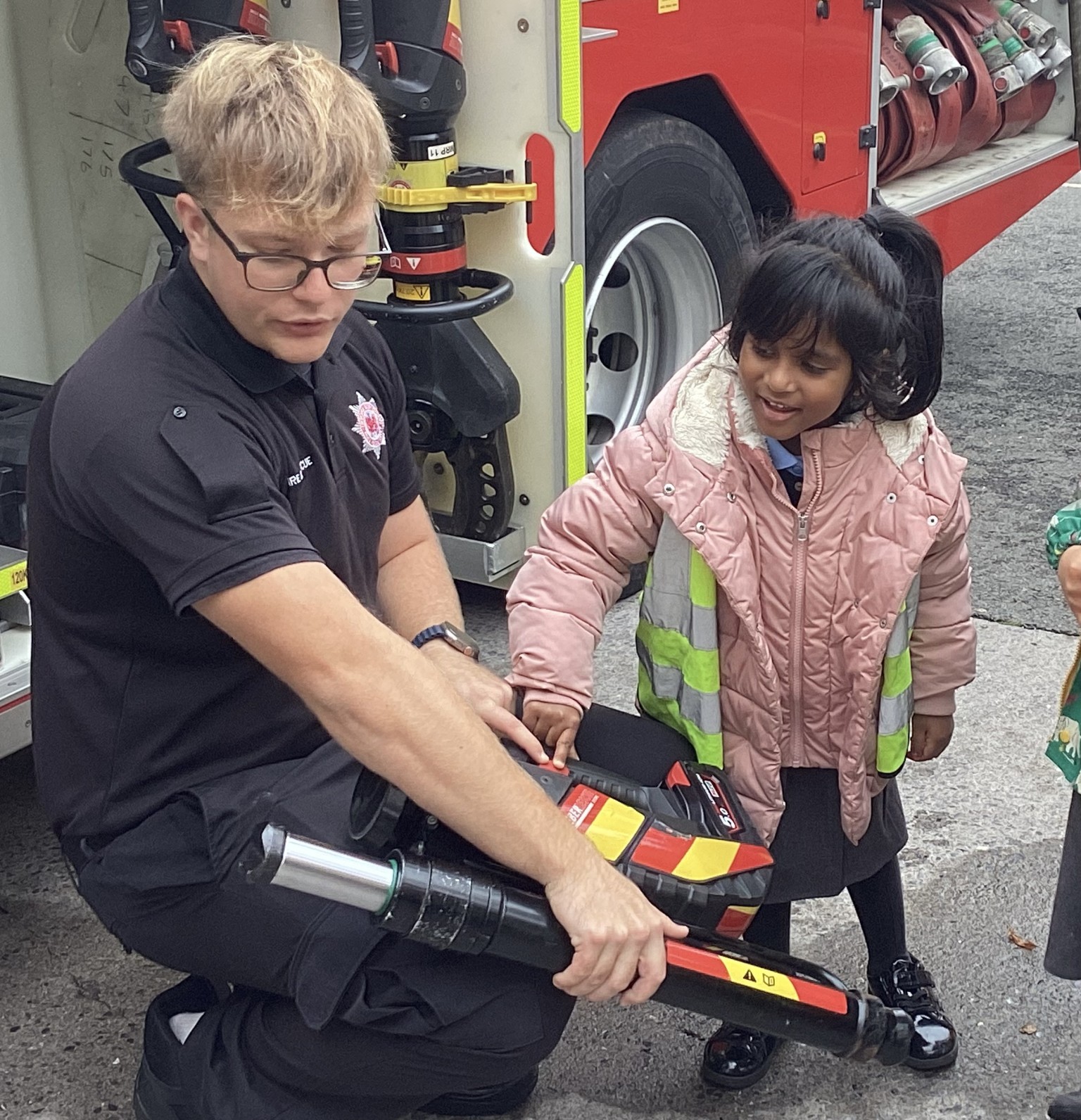 We got to have a go at using some of the tools.