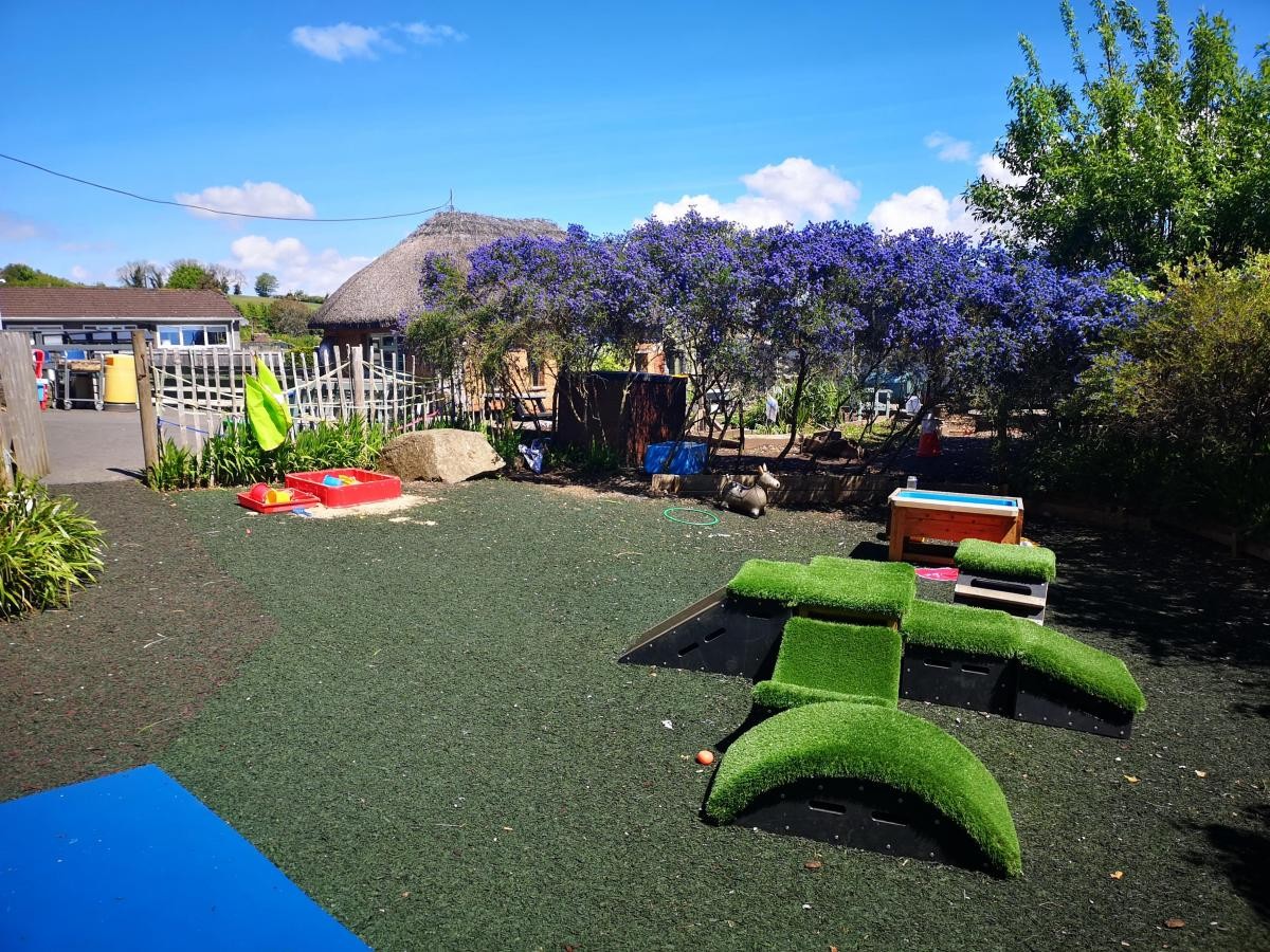 Our lovely outdoor space - lots of fun!