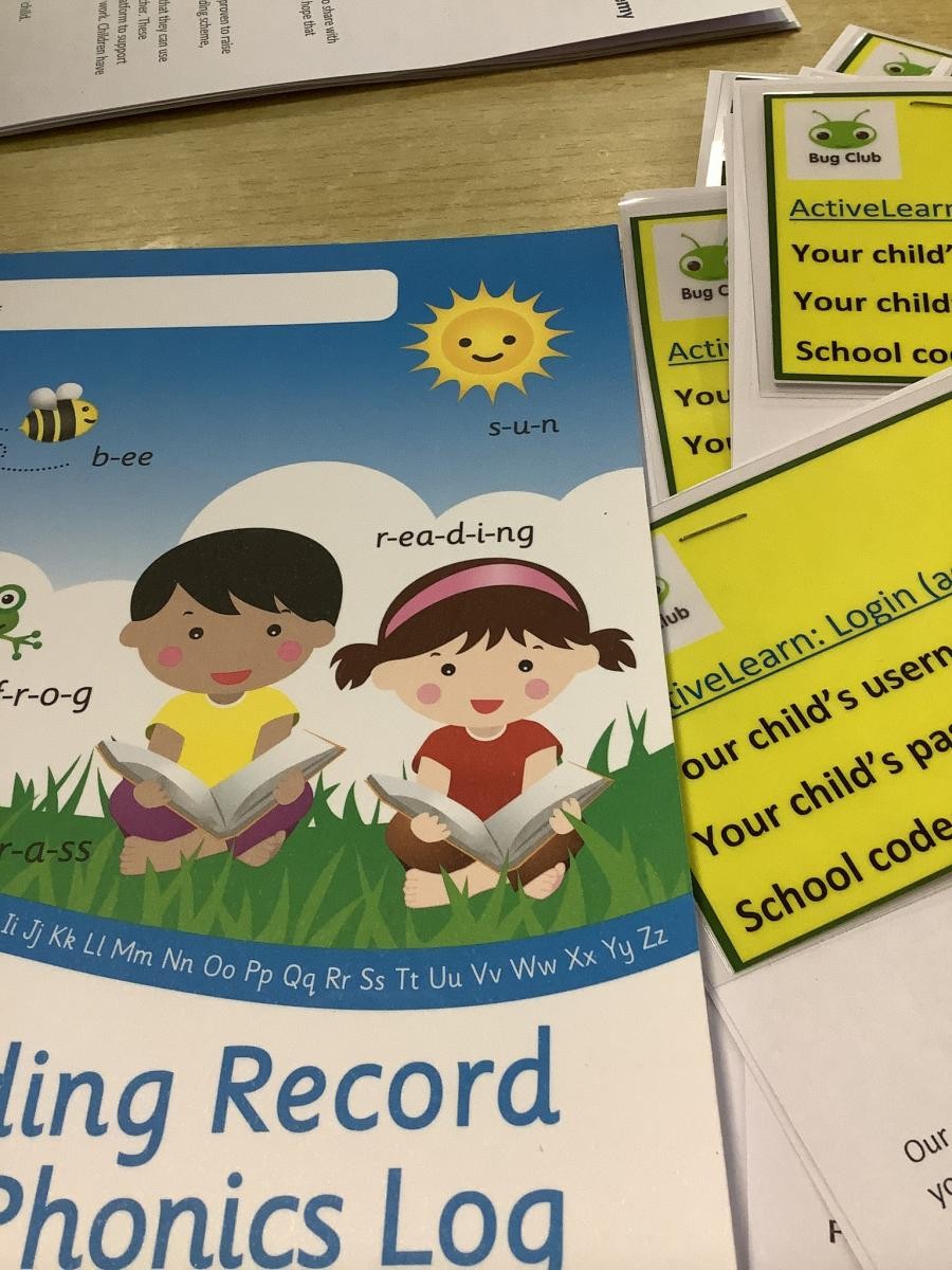 Families are given handy reminders of log in details to stick on the fridge at home.