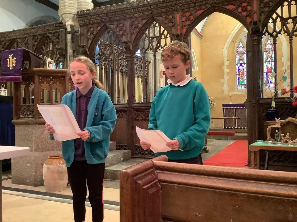 The children enjoy our weekly church service.