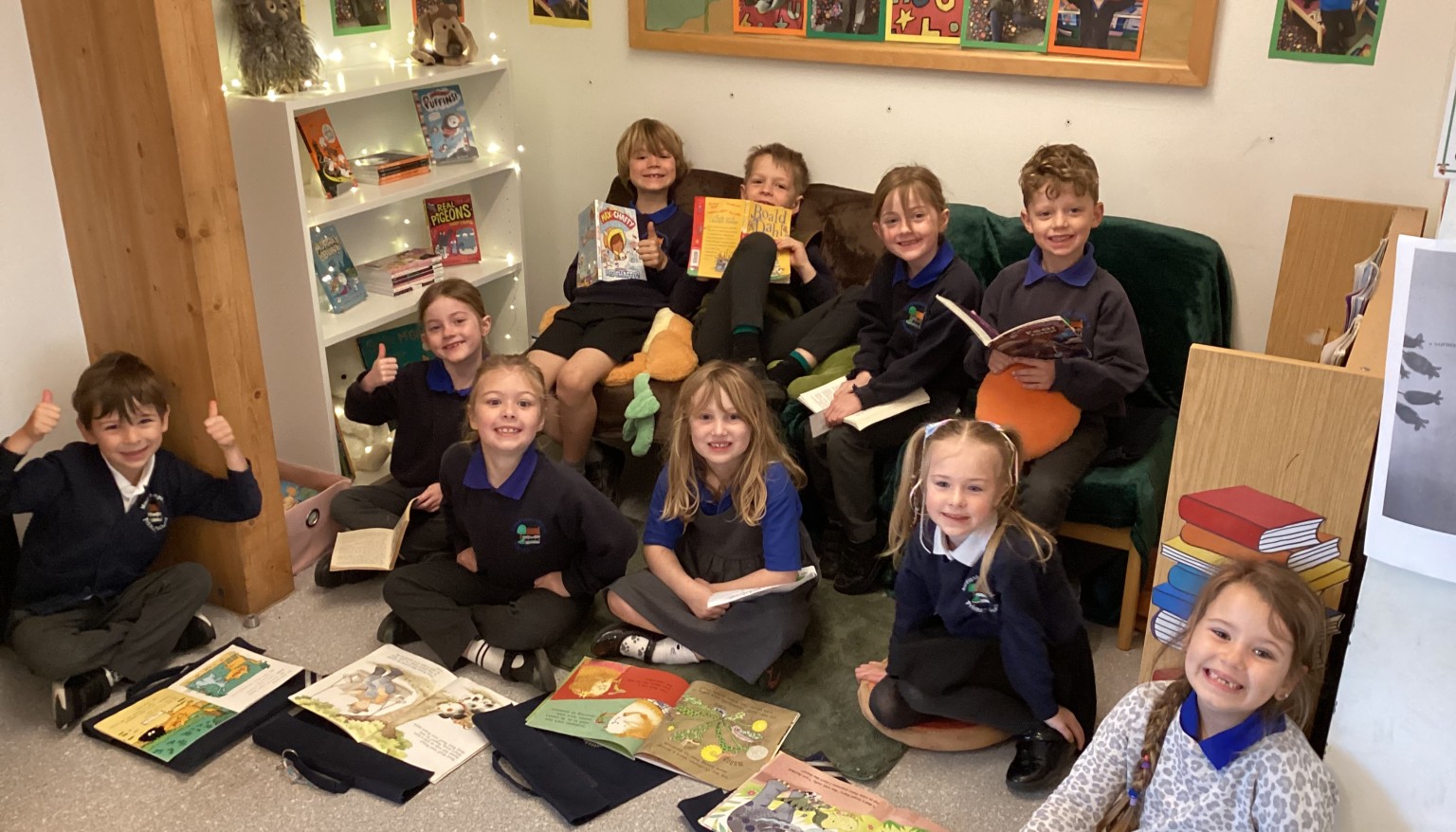 We love reading in Easdon class
