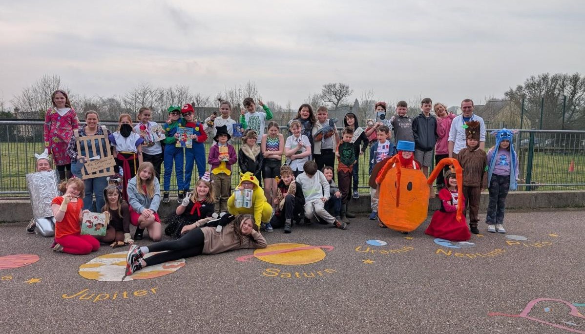 Group photo on playground
