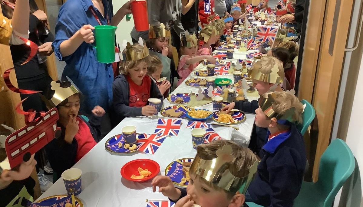 Children at a table 
