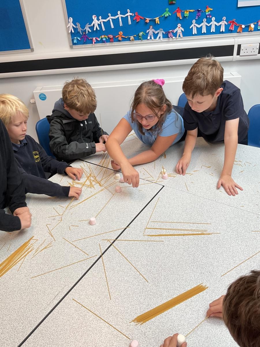 We worked on one of our learning behaviours 'resilience' to build a strong tower from marshmallows and spaghetti pasta. 