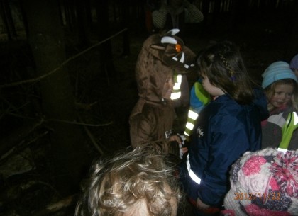 We explored Swarland Woods to find the Gruffalo.