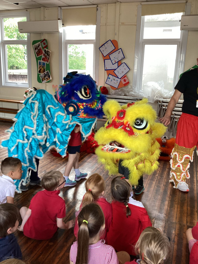 Chinese lion dance