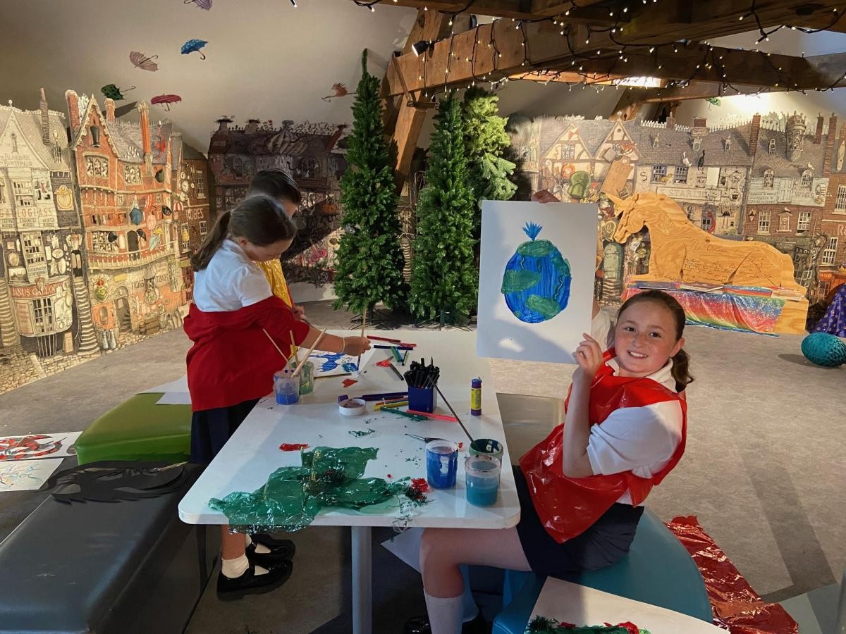 Our Y5/6 explored the illustrations in a range of books held at the National Centre of |Children's Books