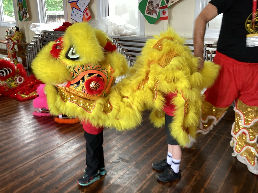 Chinese lion dance