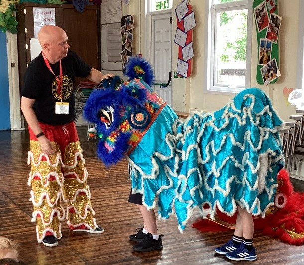 Chinese lion dance workshop
