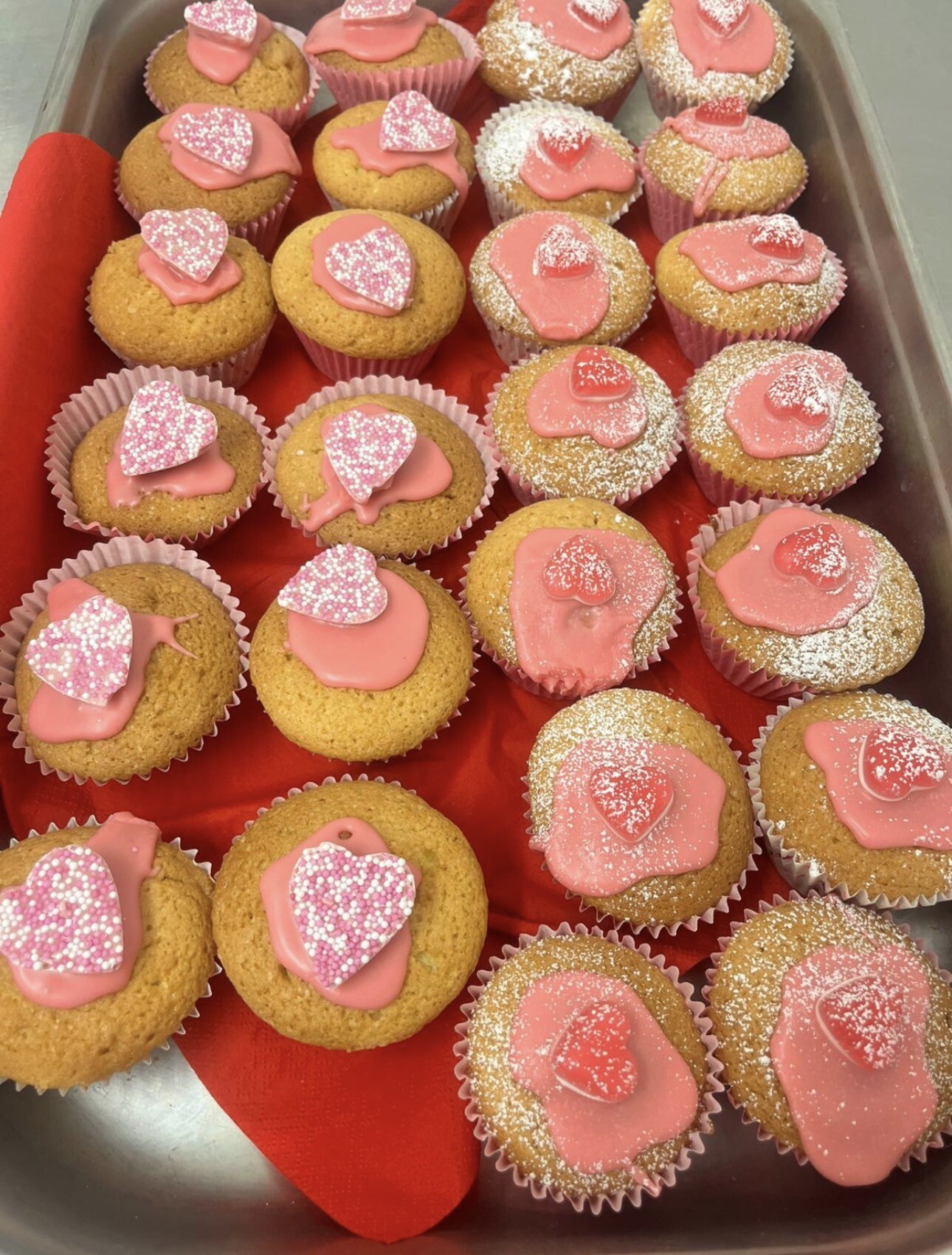 Love heart buns