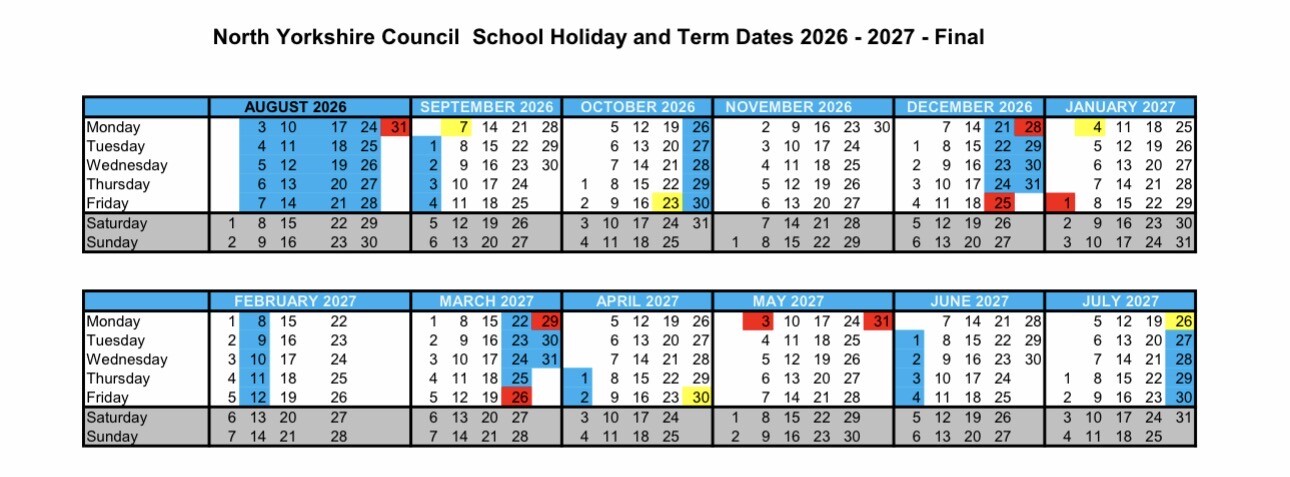 Term dates 