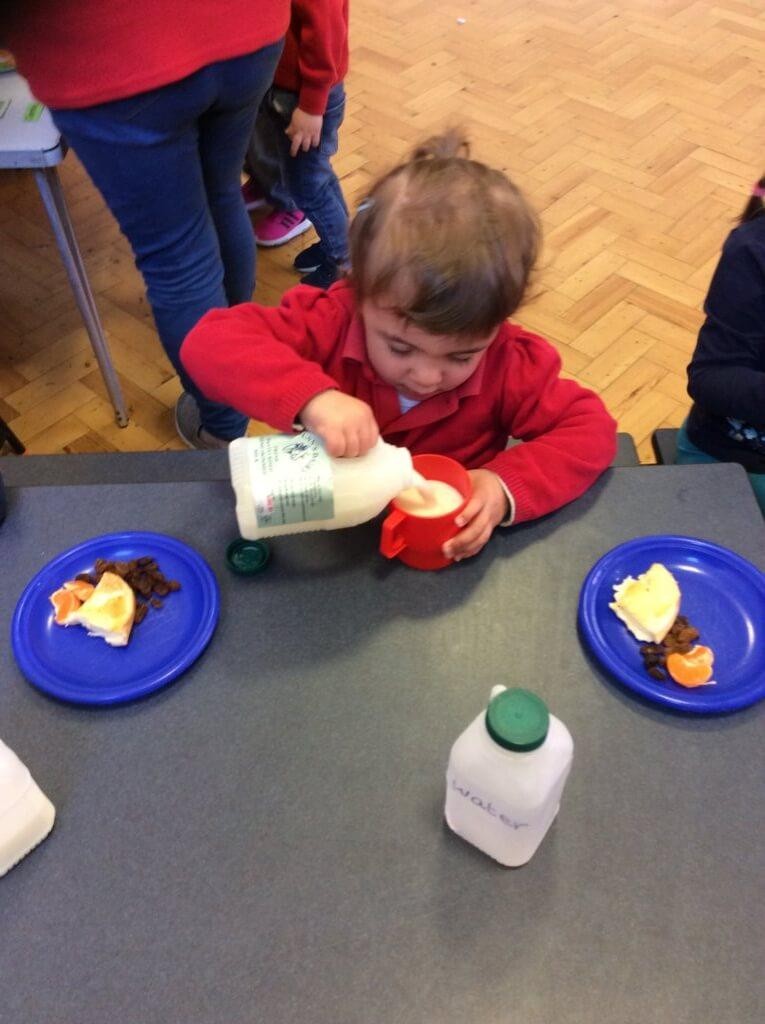 Independence at snack time