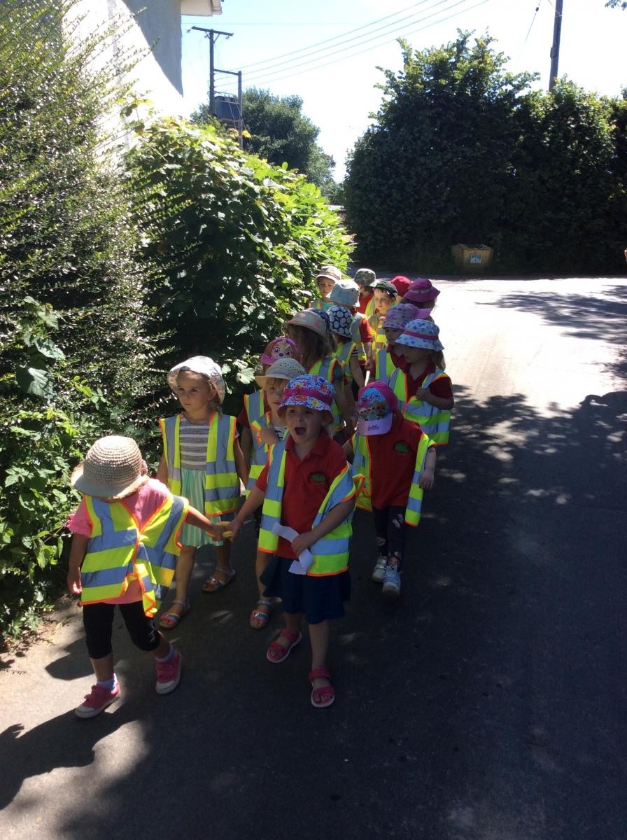 We have been learning about road safety