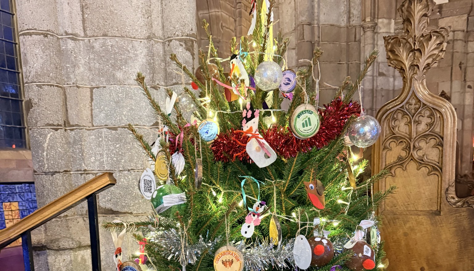 Our tree at the Christmas Tree Festival Dec 2025